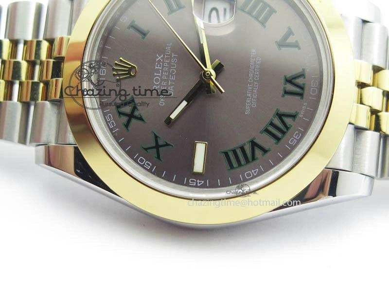 DateJust II 41mm SS YG BP Maker Best Edition Gray Roman Dial On New Version Jubilee Bracelet A2813