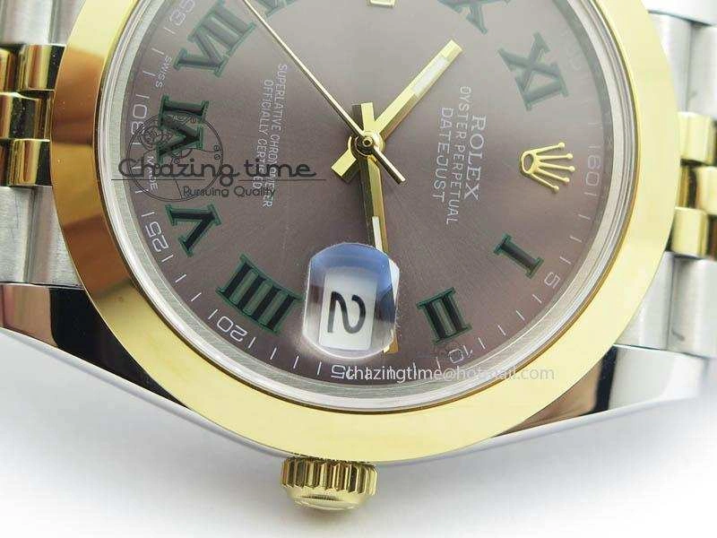 DateJust II 41mm SS YG BP Maker Best Edition Gray Roman Dial On New Version Jubilee Bracelet A2813