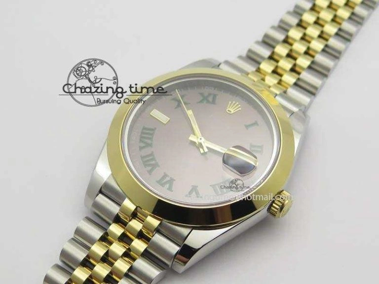 DateJust II 41mm SS YG BP Maker Best Edition Gray Roman Dial On New Version Jubilee Bracelet A2813