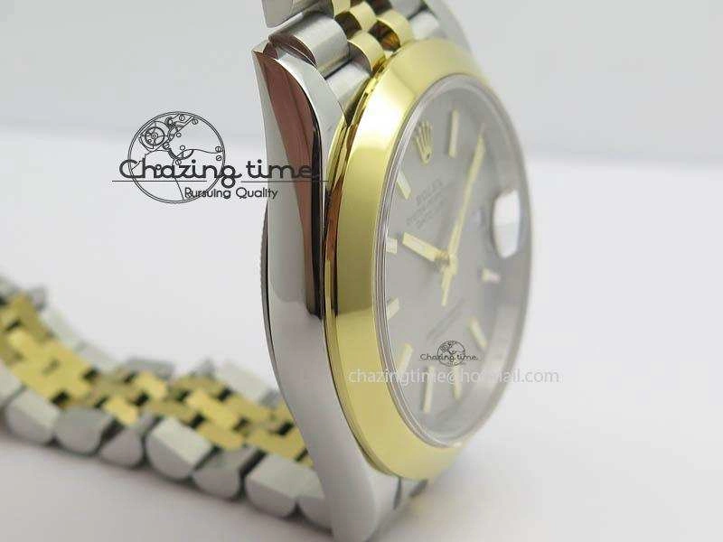 DateJust II 41mm SS YG BP Maker Best Edition Gray Sticks Dial On New Version Jubilee Bracelet A2813