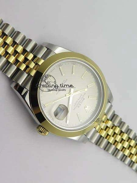 DateJust II 41mm SS YG BP Maker Best Edition Gray Sticks Dial On New Version Jubilee Bracelet A2813