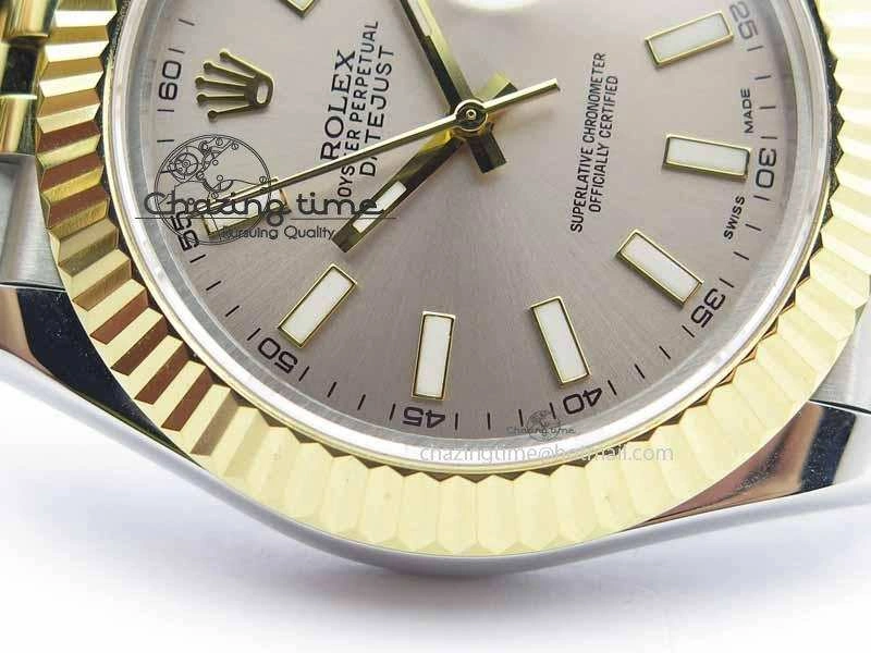 DateJust II 41mm SS YG BP Maker Best Edition Silver Dial On Jubilee Bracelet A2813