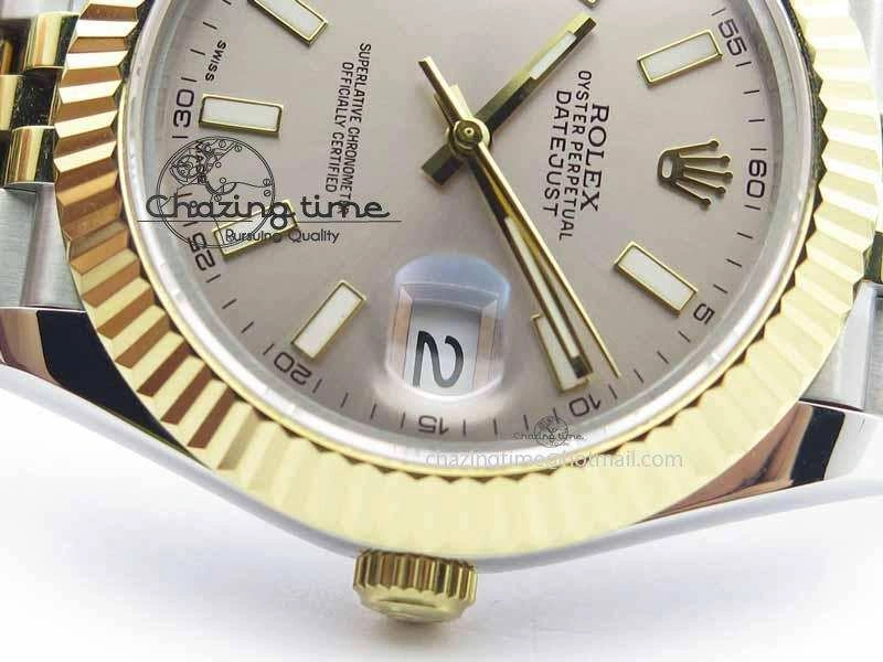 DateJust II 41mm SS YG BP Maker Best Edition Silver Dial On Jubilee Bracelet A2813