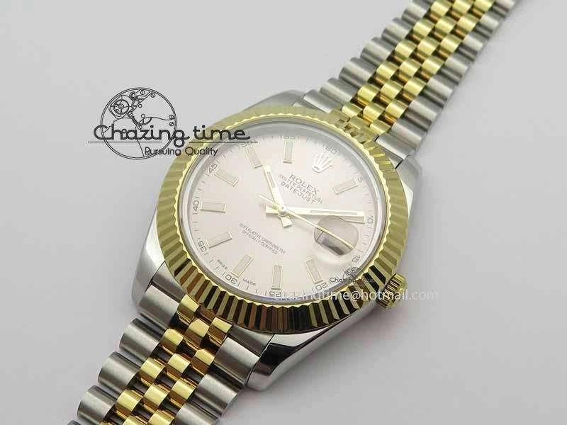 DateJust II 41mm SS YG BP Maker Best Edition Silver Dial On Jubilee Bracelet A2813