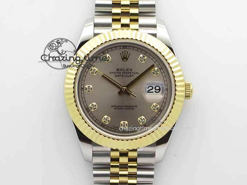 DateJust II 41mm SS YG BP Maker Best Edition Silver Diam Dial On Jubilee Bracelet A2813