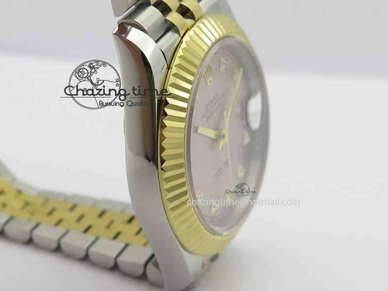 DateJust II 41mm SS YG BP Maker Best Edition Silver Diam Dial On Jubilee Bracelet A2813