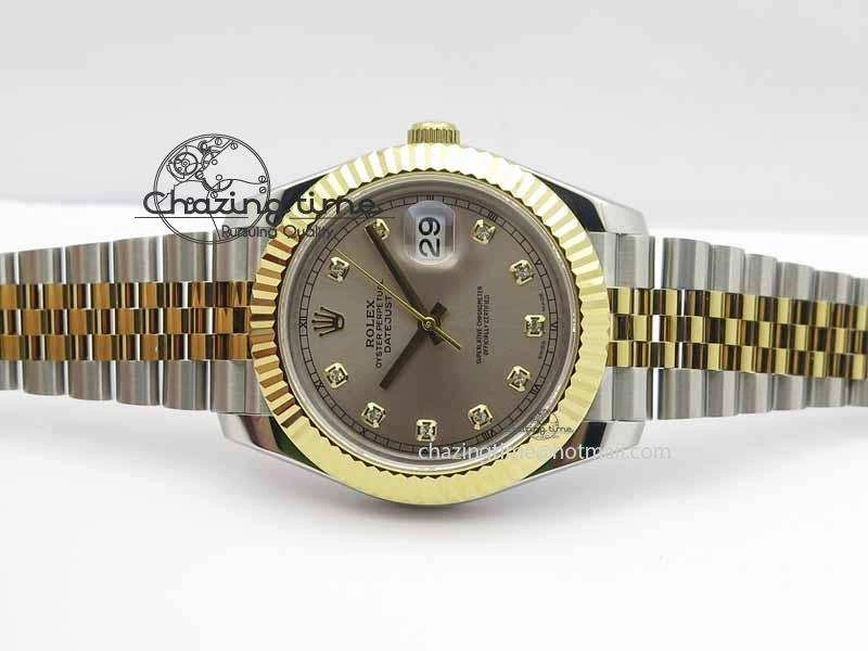 DateJust II 41mm SS YG BP Maker Best Edition Silver Diam Dial On Jubilee Bracelet A2813