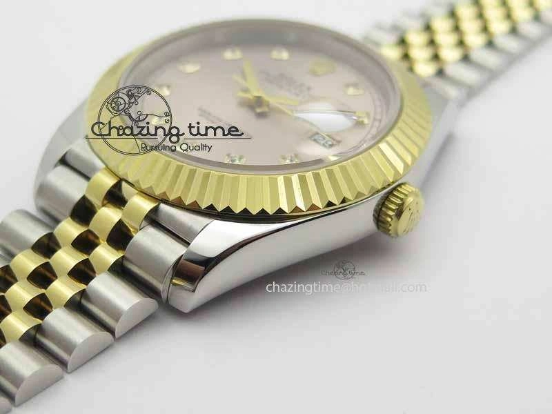 DateJust II 41mm SS YG BP Maker Best Edition Silver Diam Dial On Jubilee Bracelet A2813