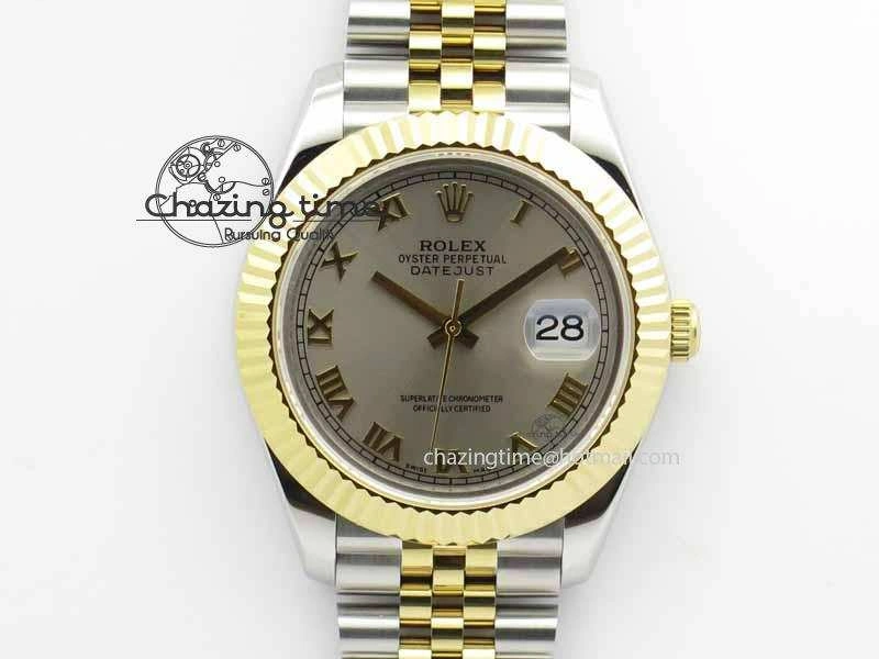 DateJust II 41mm SS YG BP Maker Best Edition Silver Roman Dial On Jubilee Bracelet A2813