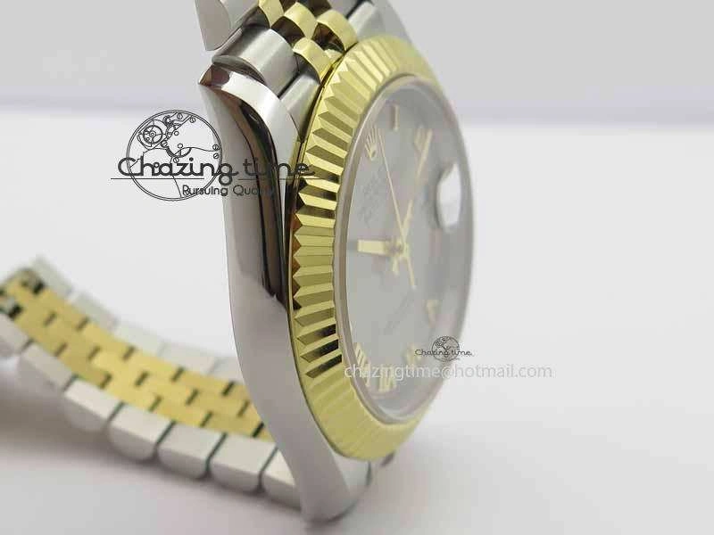 DateJust II 41mm SS YG BP Maker Best Edition Silver Roman Dial On Jubilee Bracelet A2813