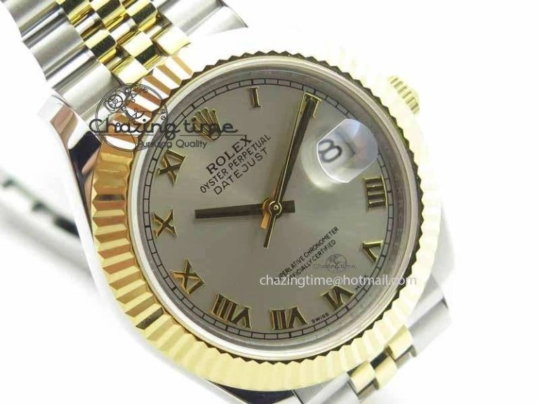 DateJust II 41mm SS YG BP Maker Best Edition Silver Roman Dial On Jubilee Bracelet A2813