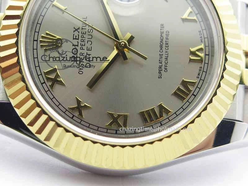 DateJust II 41mm SS YG BP Maker Best Edition Silver Roman Dial On Jubilee Bracelet A2813