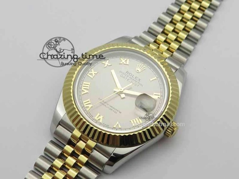 DateJust II 41mm SS YG BP Maker Best Edition Silver Roman Dial On Jubilee Bracelet A2813