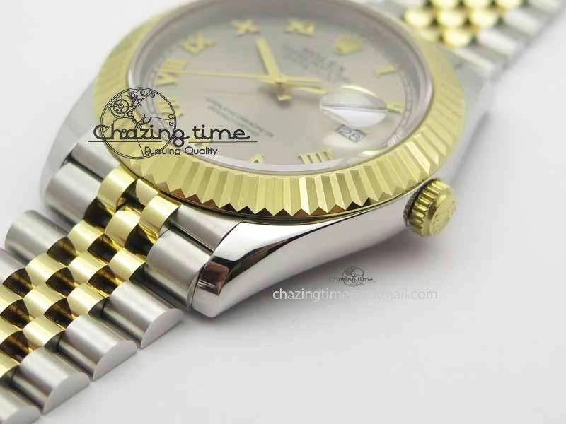 DateJust II 41mm SS YG BP Maker Best Edition Silver Roman Dial On Jubilee Bracelet A2813