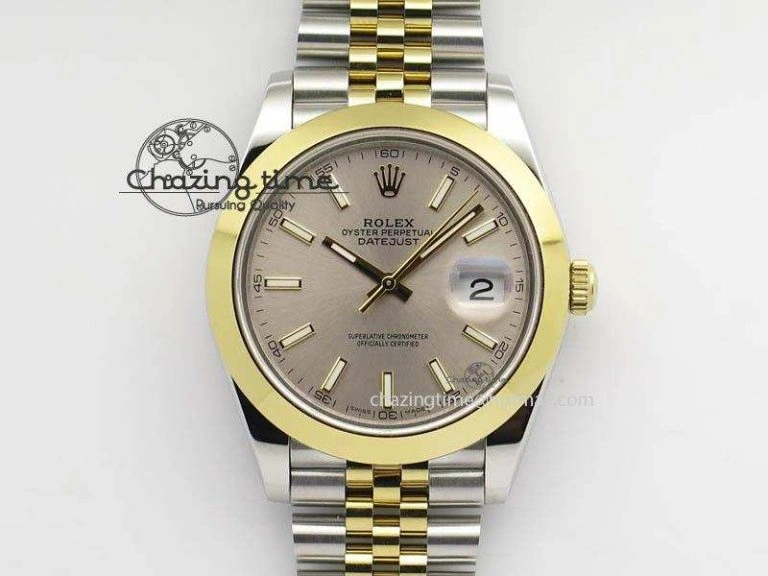 DateJust II 41mm SS YG BP Maker Best Edition Silver Sticks Dial On New Version Jubilee Bracelet A2813