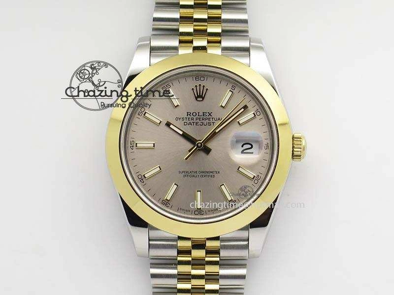 DateJust II 41mm SS YG BP Maker Best Edition Silver Sticks Dial On New Version Jubilee Bracelet A2813
