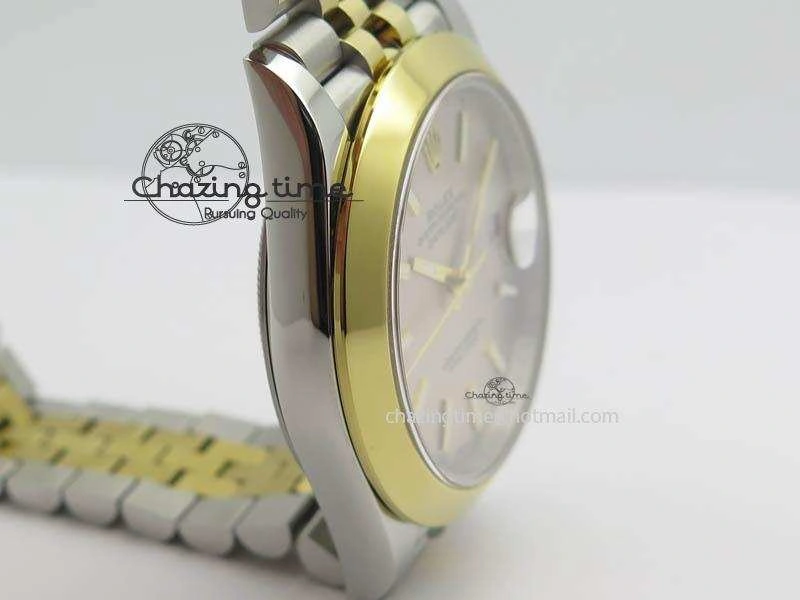 DateJust II 41mm SS YG BP Maker Best Edition Silver Sticks Dial On New Version Jubilee Bracelet A2813