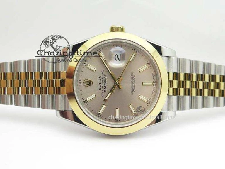 DateJust II 41mm SS YG BP Maker Best Edition Silver Sticks Dial On New Version Jubilee Bracelet A2813