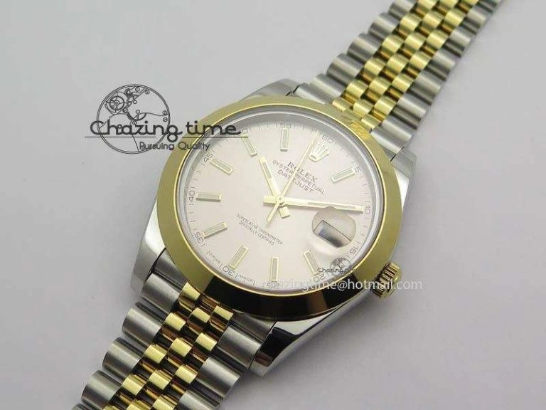 DateJust II 41mm SS YG BP Maker Best Edition Silver Sticks Dial On New Version Jubilee Bracelet A2813