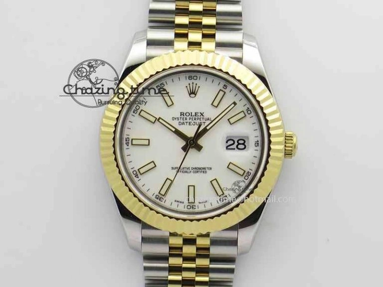 DateJust II 41mm SS YG BP Maker Best Edition White Dial On Jubilee Bracelet