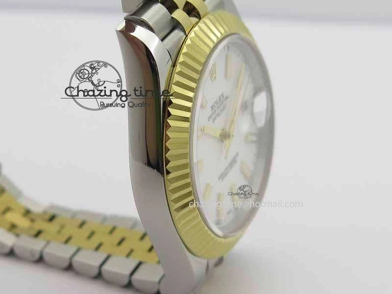 DateJust II 41mm SS YG BP Maker Best Edition White Dial On Jubilee Bracelet