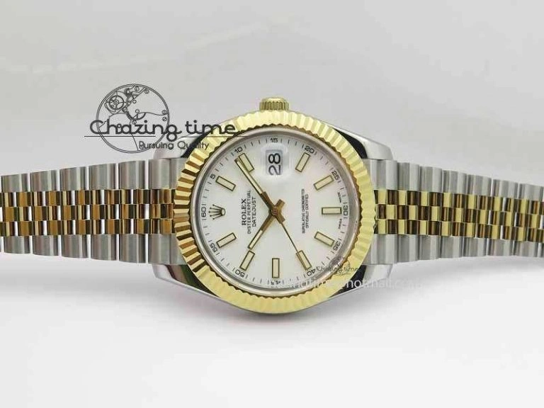 DateJust II 41mm SS YG BP Maker Best Edition White Dial On Jubilee Bracelet