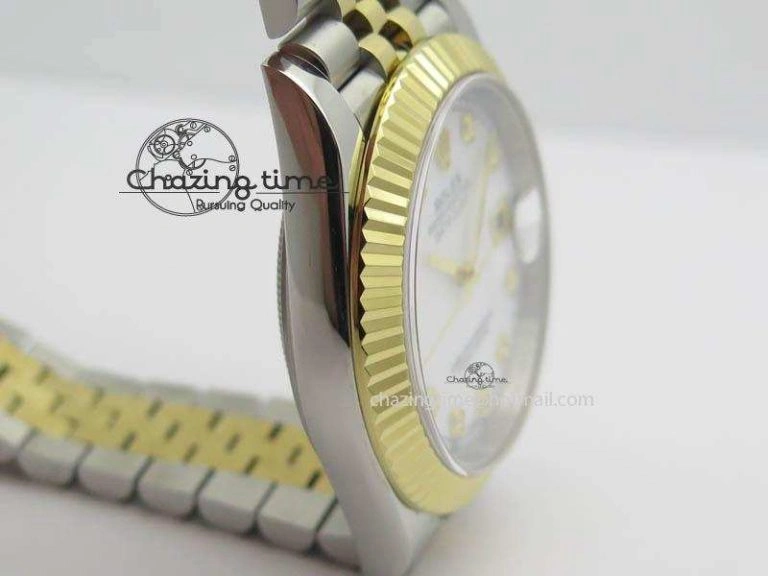 DateJust II 41mm SS YG BP Maker Best Edition White MOP Diam Dial On New Version Jubilee Bracelet A2813