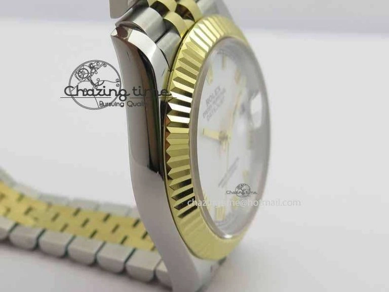 DateJust II 41mm SS YG BP Maker Best Edition White Roman Dial On Jubilee Bracelet A2813