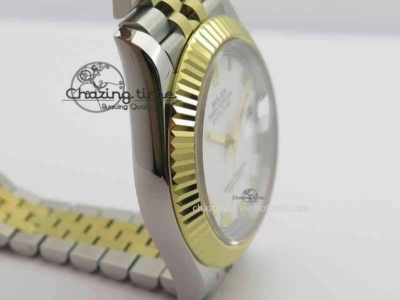 DateJust II 41mm SS YG BP Maker Best Edition White Roman Dial On Jubilee Bracelet A2813