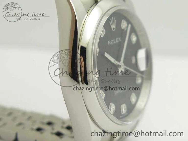 Datejust 116234 36mm DJF 1:1 Best Edition Black Computer Diam Dial On SS Jubilee Bracelet SA3135 V2