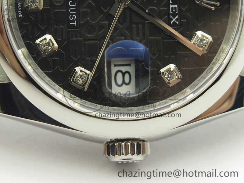 Datejust 116234 36mm DJF 1:1 Best Edition Black Computer Diam Dial On SS Jubilee Bracelet SA3135 V2