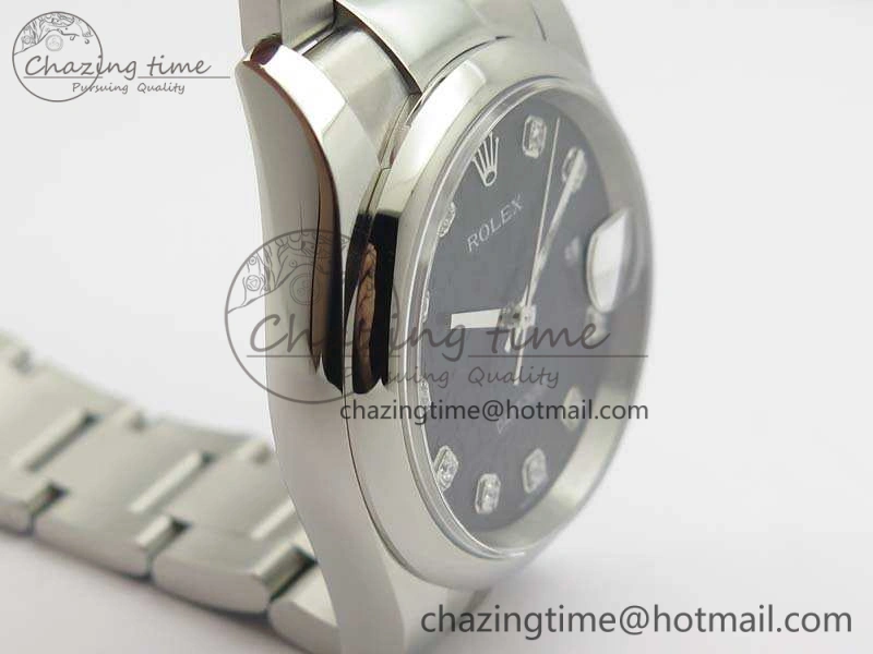 Datejust 116234 36mm DJF 1:1 Best Edition Black Computer Diam Dial On SS Oyster Bracelet SA3135