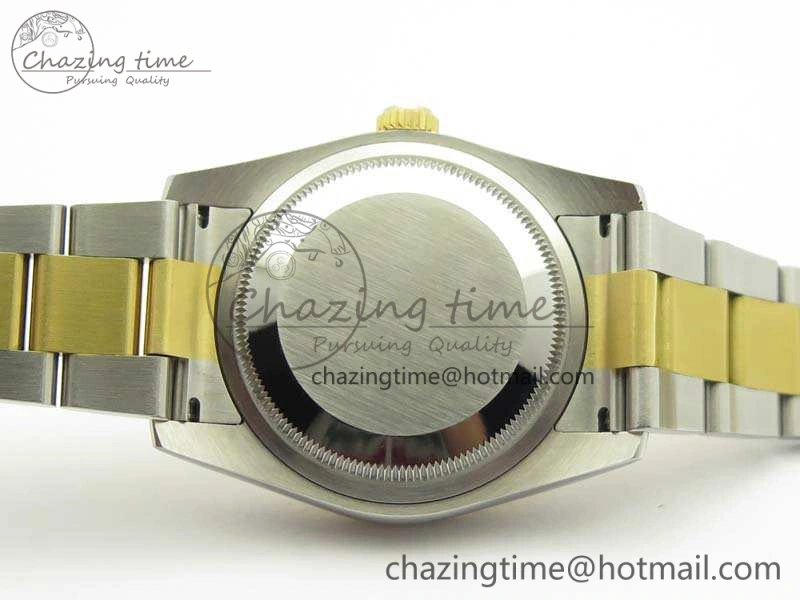 Datejust 116234 36mm DJF 1:1 Best Edition Fluted Black Com Dial On SS YG Oyster Bracelet SA3135 V2