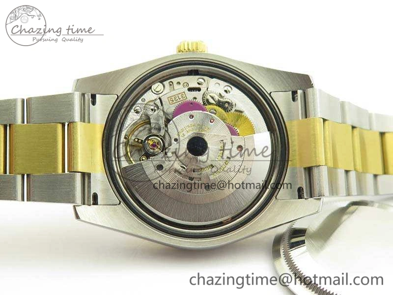 Datejust 116234 36mm DJF 1:1 Best Edition Fluted Black Com Dial On SS YG Oyster Bracelet SA3135 V2