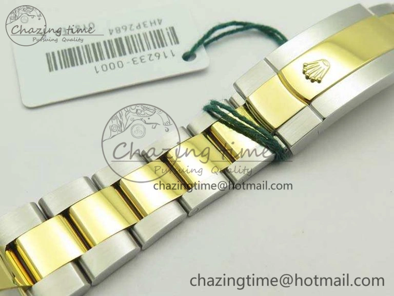 Datejust 116234 36mm DJF 1:1 Best Edition Fluted Black Com Dial On SS YG Oyster Bracelet SA3135 V2