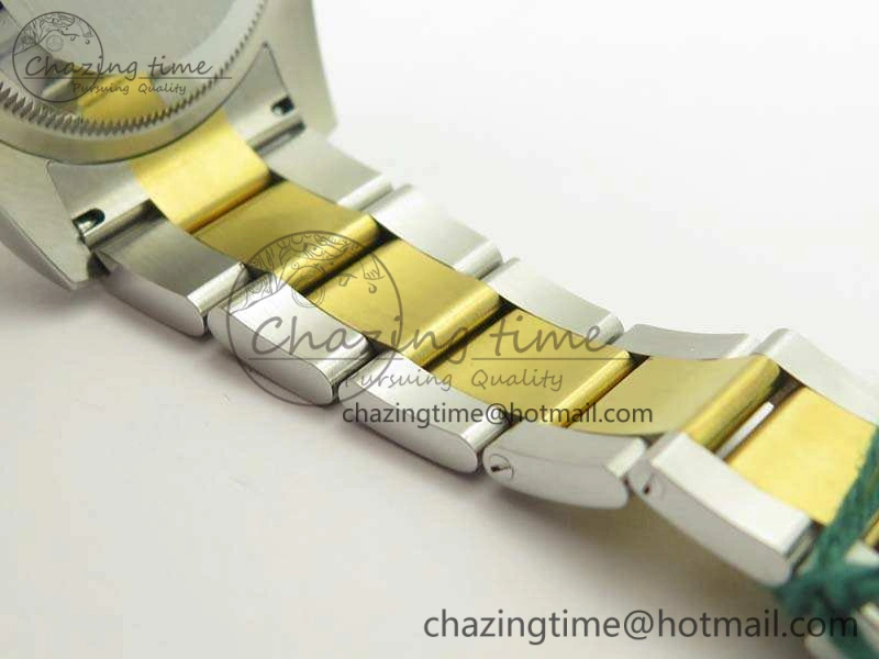 Datejust 116234 36mm DJF 1:1 Best Edition Fluted Black Com Dial On SS YG Oyster Bracelet SA3135 V2