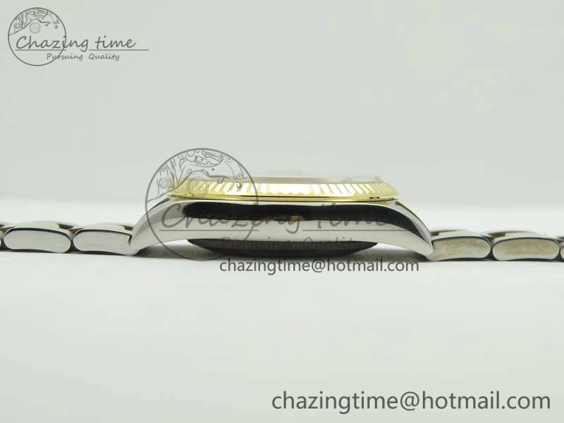Datejust 116234 36mm DJF 1:1 Best Edition Fluted White Com Dial On SS YG Oyster Bracelet SA3135 V2