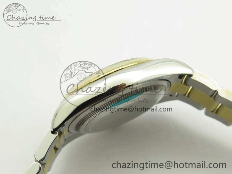 Datejust 116234 36mm DJF 1:1 Best Edition Fluted White Com Dial On SS YG Oyster Bracelet SA3135 V2