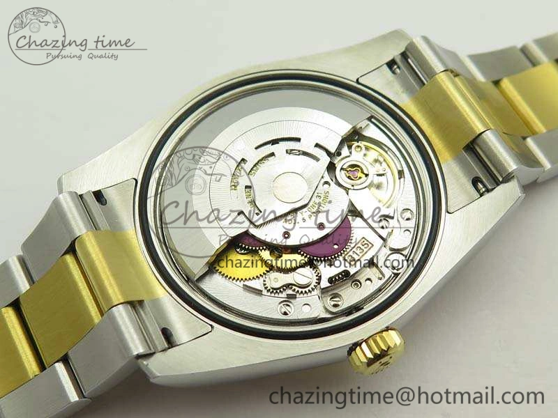 Datejust 116234 36mm DJF 1:1 Best Edition Fluted White Com Dial On SS YG Oyster Bracelet SA3135 V2