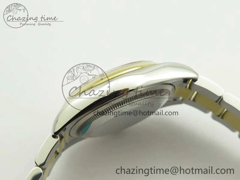 Datejust 116234 36mm DJF 1:1 Best Edition White Com Diam Dial On SS YG Oyster Bracelet SA3135 V2