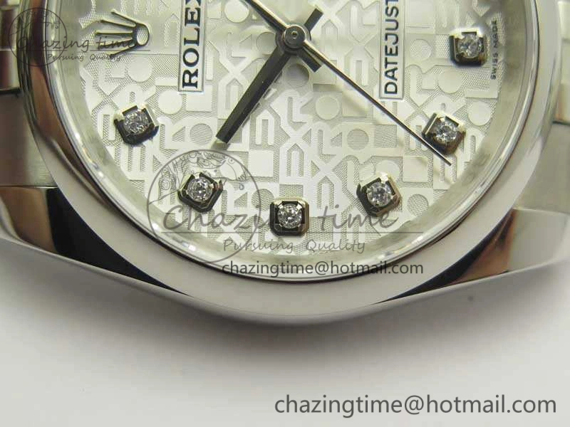 Datejust 116234 36mm DJF 1:1 Best Edition White Computer Diam Dial On SS Jubilee Bracelet SA3135 V2