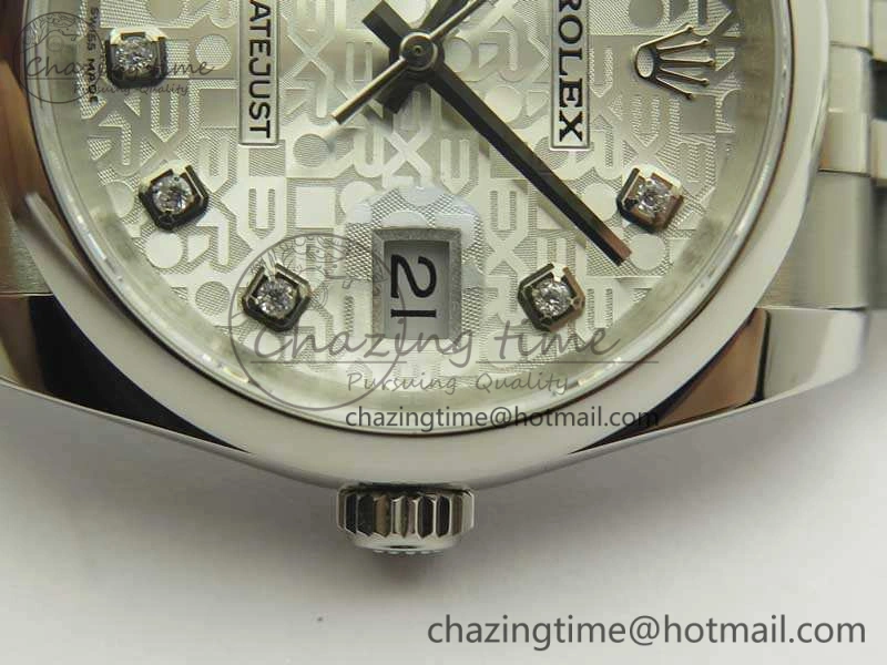 Datejust 116234 36mm DJF 1:1 Best Edition White Computer Diam Dial On SS Jubilee Bracelet SA3135 V2