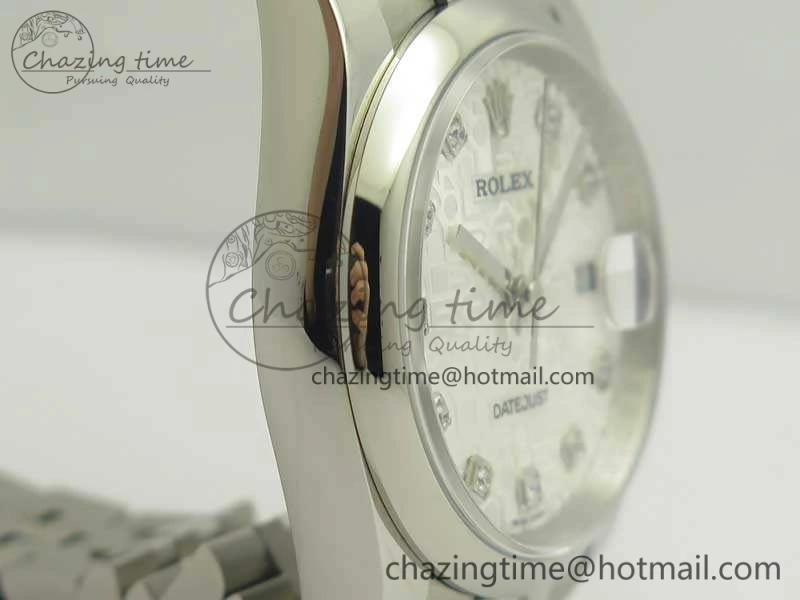 Datejust 116234 36mm DJF 1:1 Best Edition White Computer Diam Dial On SS Jubilee Bracelet SA3135 V2