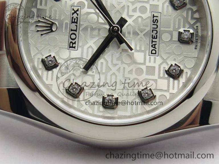 Datejust 116234 36mm DJF 1:1 Best Edition White Computer Diam Dial On SS Oyster Bracelet SA3135