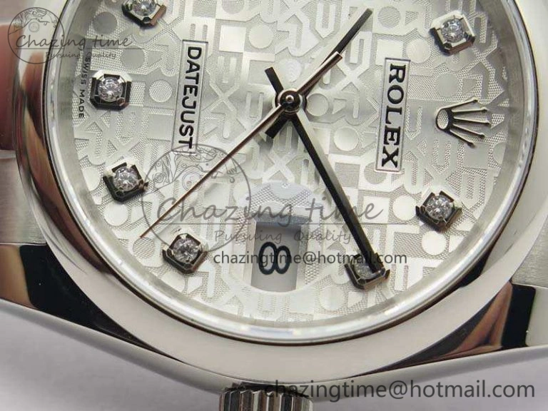 Datejust 116234 36mm DJF 1:1 Best Edition White Computer Diam Dial On SS Oyster Bracelet SA3135
