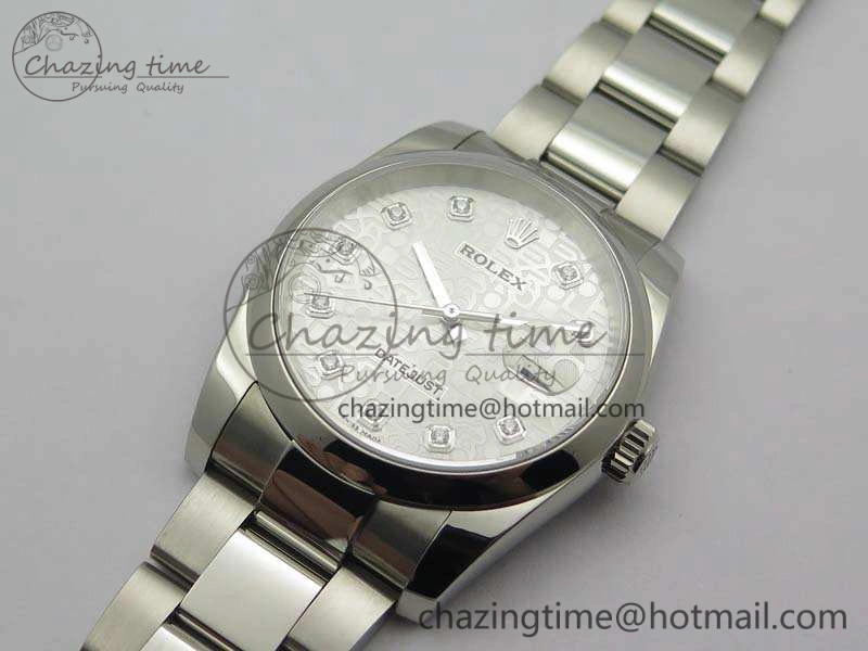 Datejust 116234 36mm DJF 1:1 Best Edition White Computer Diam Dial On SS Oyster Bracelet SA3135