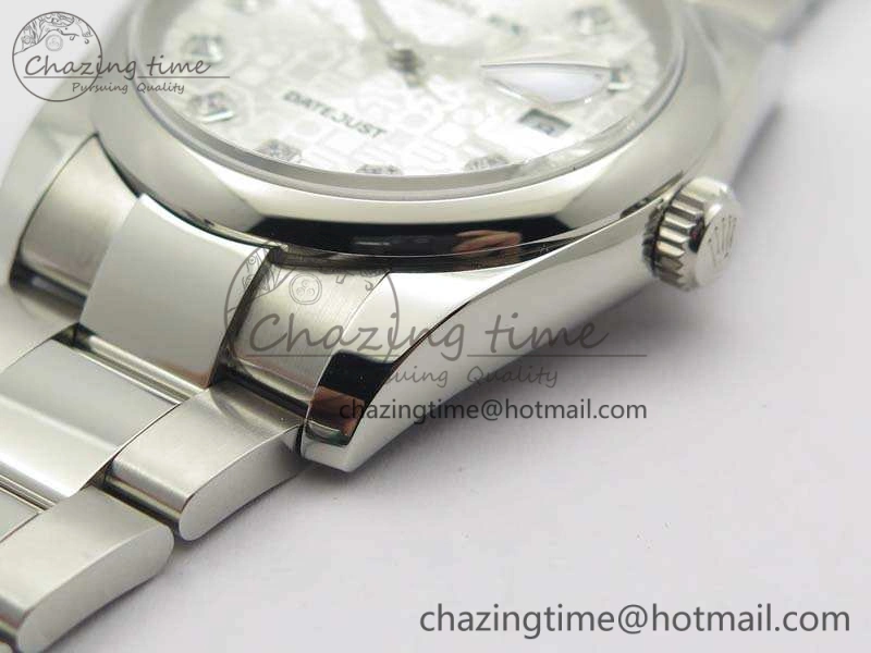 Datejust 116234 36mm DJF 1:1 Best Edition White Computer Diam Dial On SS Oyster Bracelet SA3135