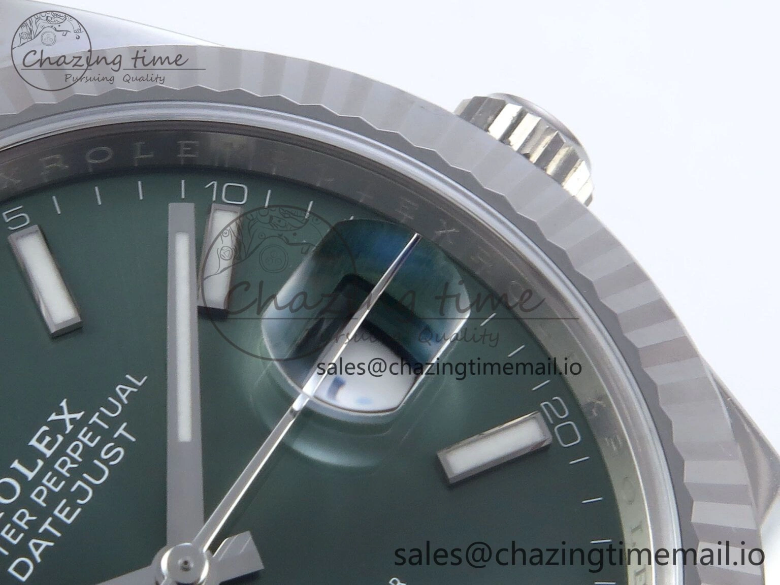 Datejust 126334 41mm Clean 1:1 Best Edition Green Stick Dial on SS Jubilee Bracelet VR3235