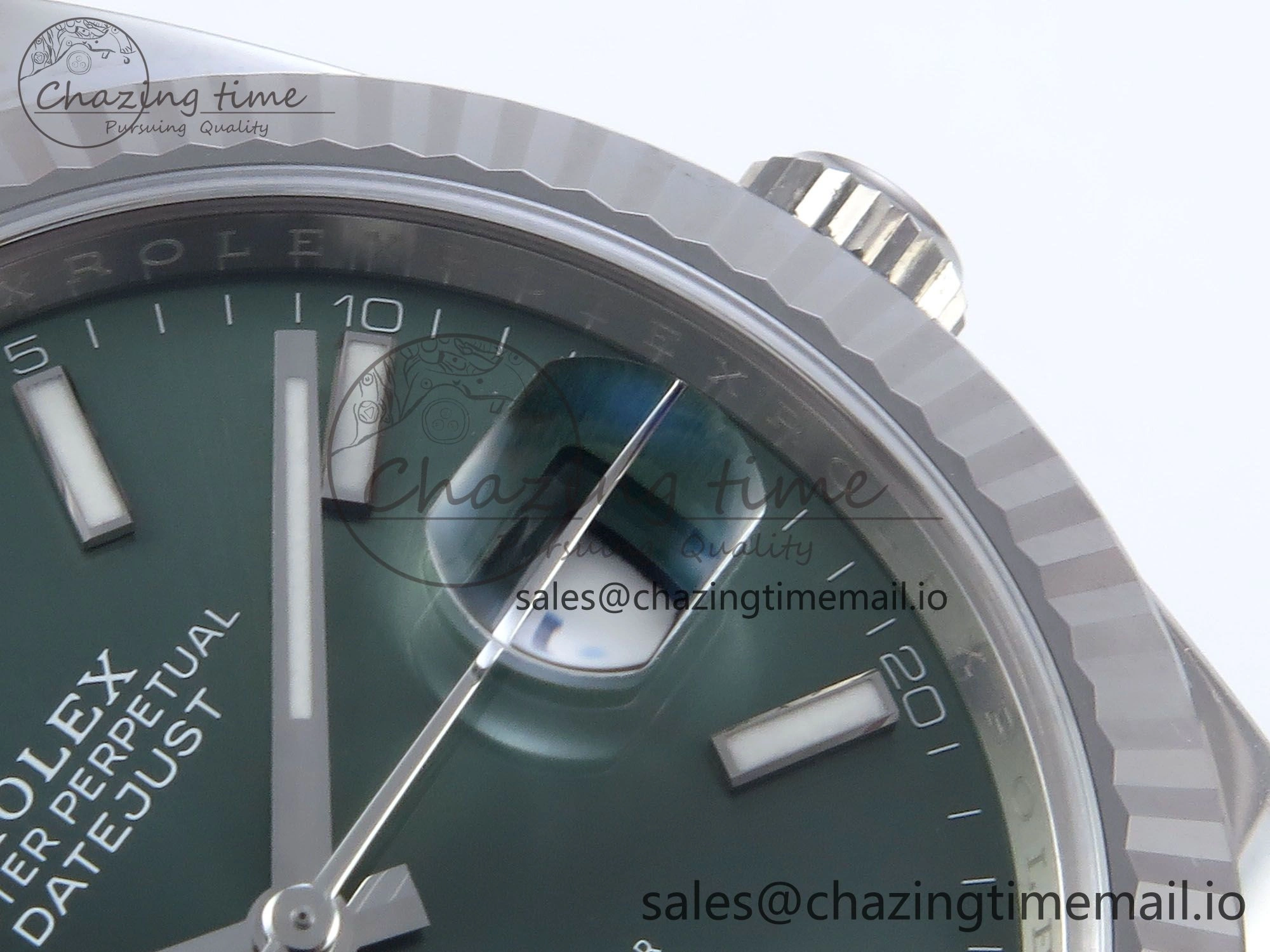 Datejust 126334 41mm Clean 1:1 Best Edition Green Stick Dial on SS Jubilee Bracelet VR3235