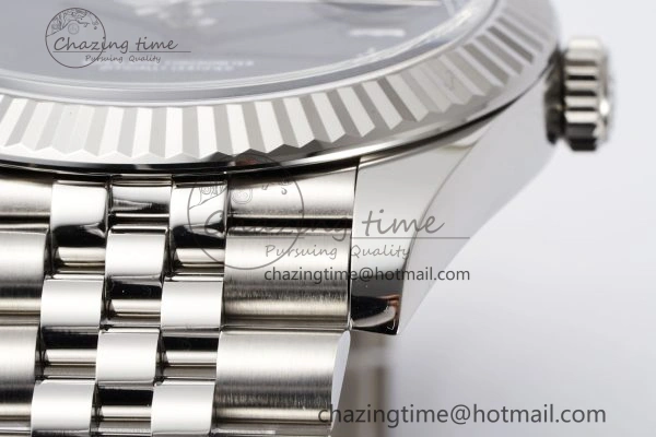 Datejust 126334 41mm Jubilee 904L SS SS Blue Moissanite Clean VR3235